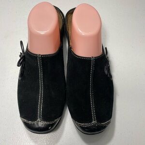 Womens Natural Soul Black Suede Slip-On Shoes Size 10M SB-95
